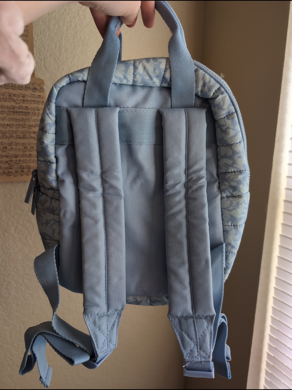 NWOT Reebok Light Blue Floral Mini Backpack - Picture 2 of 7